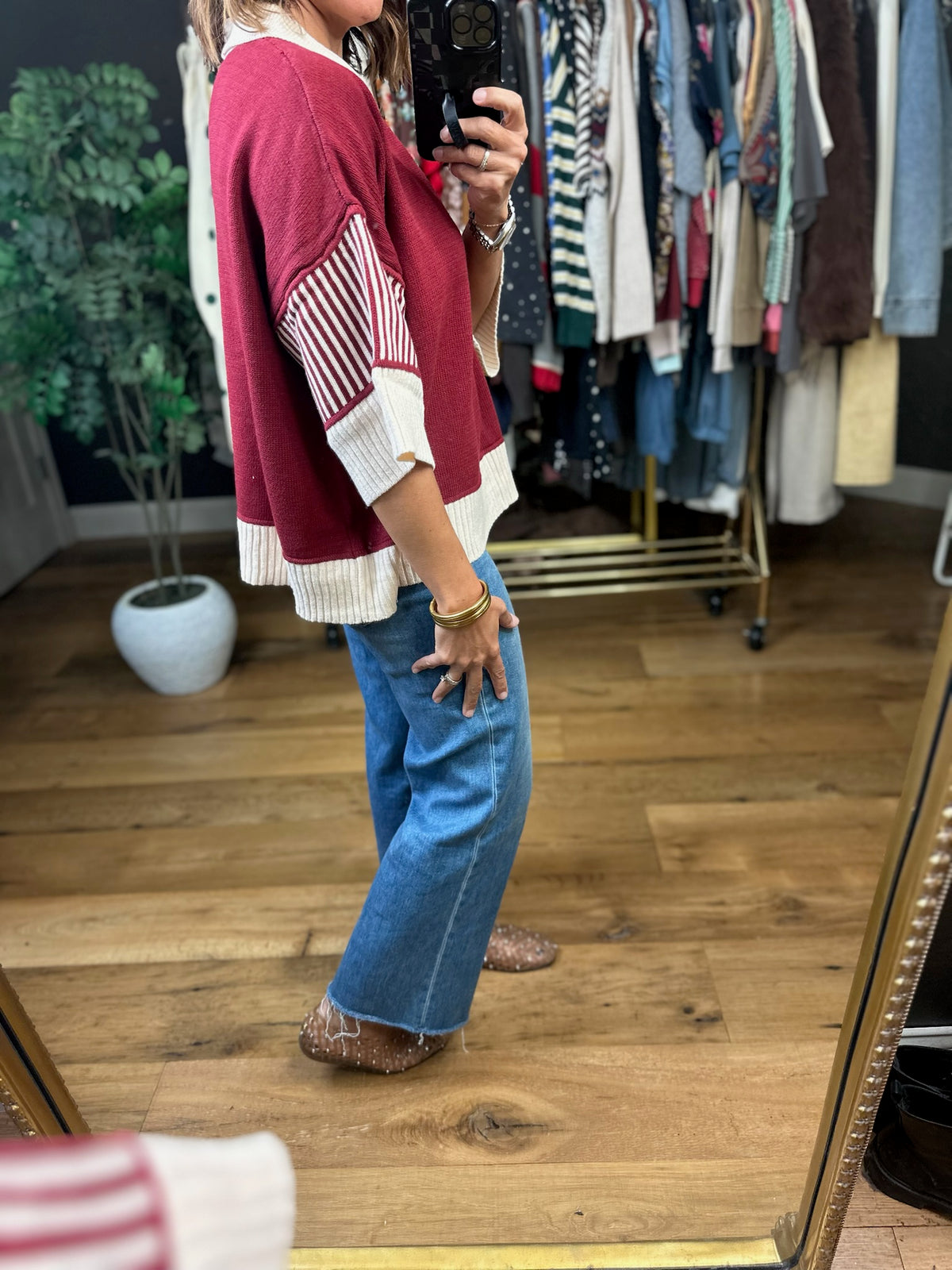 The Right Thing Collared Top-Short Sleeves-She & Sky-Anna Kaytes Boutique, Women's Fashion Boutique in Grinnell, Iowa