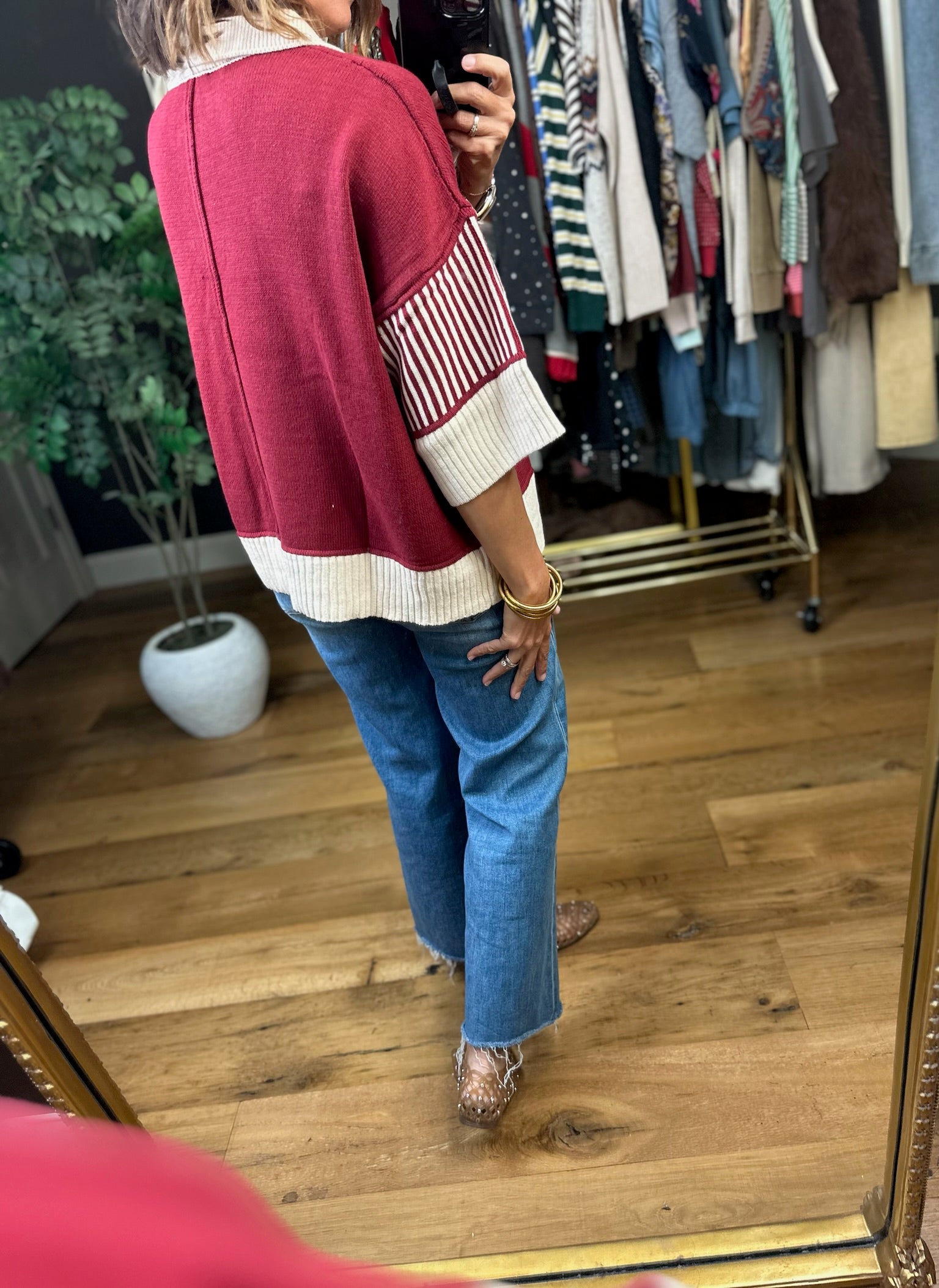 The Right Thing Collared Top-Short Sleeves-She & Sky-Anna Kaytes Boutique, Women's Fashion Boutique in Grinnell, Iowa