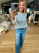 Simple Side Striped Lightweight Knit-Staccato-Anna Kaytes Boutique, Women's Fashion Boutique in Grinnell, Iowa