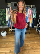 Stand My Ground Bubble-Hem Top-Sleeveless-ee:some-Anna Kaytes Boutique, Women's Fashion Boutique in Grinnell, Iowa
