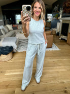 Long Time Comfort Tank+Pant Set - Heather Grey-Skies Are Blue-Anna Kaytes Boutique, Women's Fashion Boutique in Grinnell, Iowa
