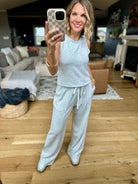 Long Time Comfort Tank+Pant Set - Heather Grey-Skies Are Blue-Anna Kaytes Boutique, Women's Fashion Boutique in Grinnell, Iowa