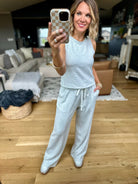 Long Time Comfort Tank+Pant Set - Heather Grey-Skies Are Blue-Anna Kaytes Boutique, Women's Fashion Boutique in Grinnell, Iowa