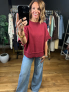 All My Love Short Sleeve Knit Top-Sweaters-She & Sky-Anna Kaytes Boutique, Women's Fashion Boutique in Grinnell, Iowa