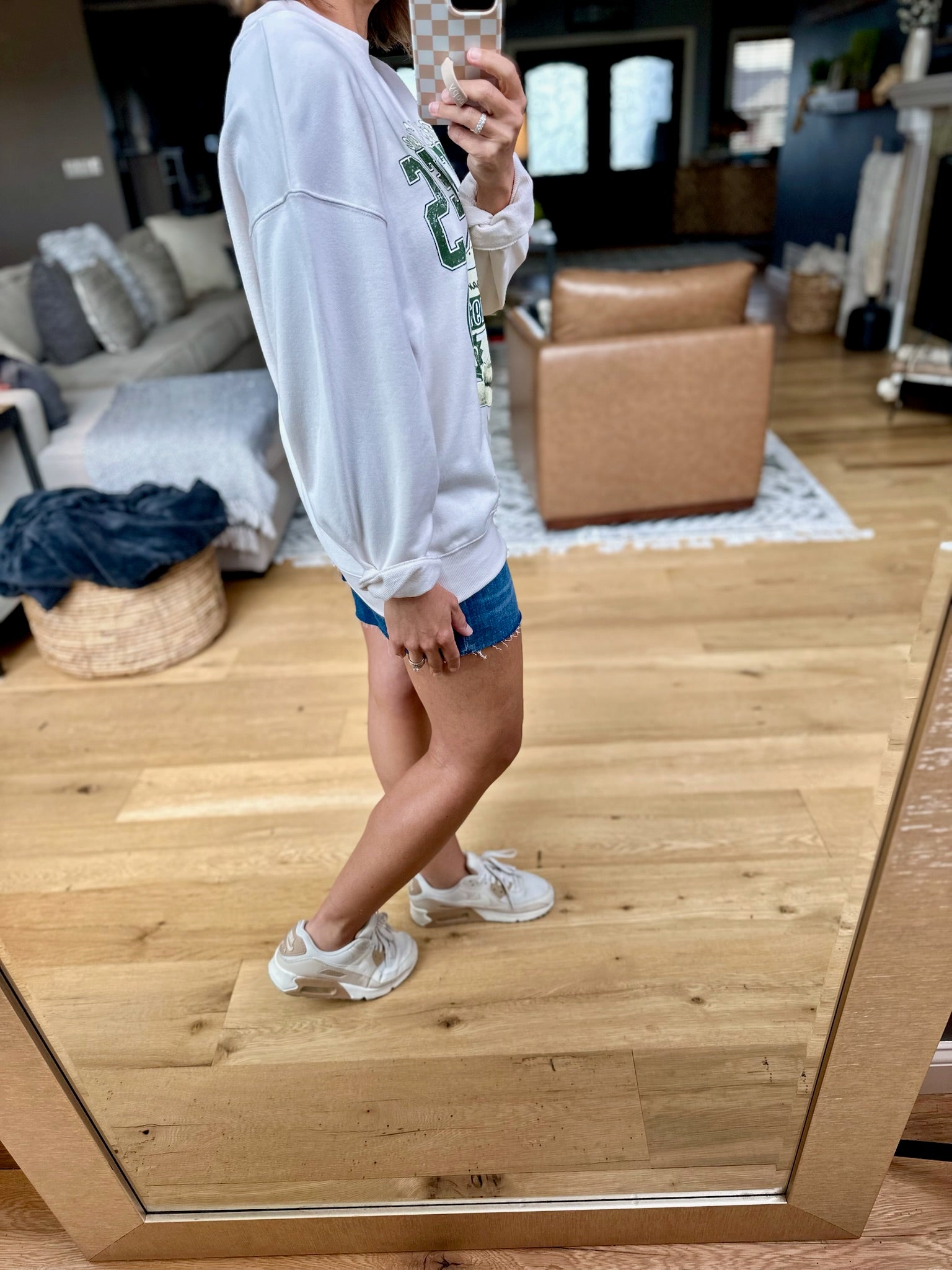 Crunch Time Pickle Crewneck-Sweaters-Tres Bien-Anna Kaytes Boutique, Women's Fashion Boutique in Grinnell, Iowa