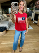 Symbol Of Honor Flag Knit Top - Multiple Options-Blu Pepper-Anna Kaytes Boutique, Women's Fashion Boutique in Grinnell, Iowa