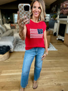 Symbol Of Honor Flag Knit Top - Multiple Options-Blu Pepper-Anna Kaytes Boutique, Women's Fashion Boutique in Grinnell, Iowa