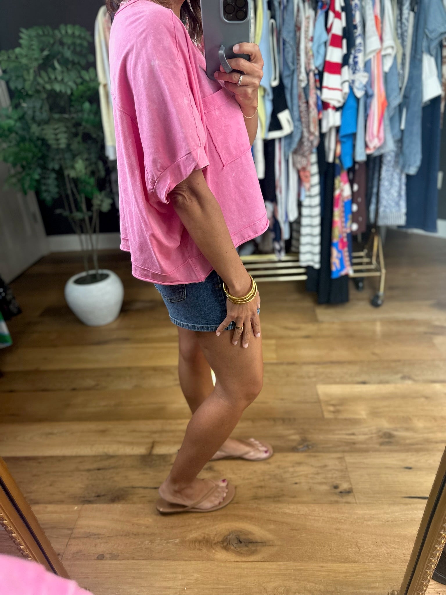 Wide Open Spaces Flowy Tee-Short Sleeves-Very J-Anna Kaytes Boutique, Women's Fashion Boutique in Grinnell, Iowa