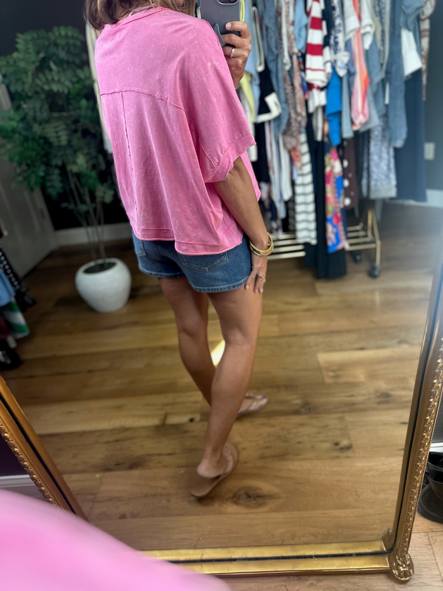Wide Open Spaces Flowy Tee-Short Sleeves-Very J-Anna Kaytes Boutique, Women's Fashion Boutique in Grinnell, Iowa