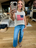 Symbol Of Honor Flag Knit Top - Multiple Options-Blu Pepper-Anna Kaytes Boutique, Women's Fashion Boutique in Grinnell, Iowa