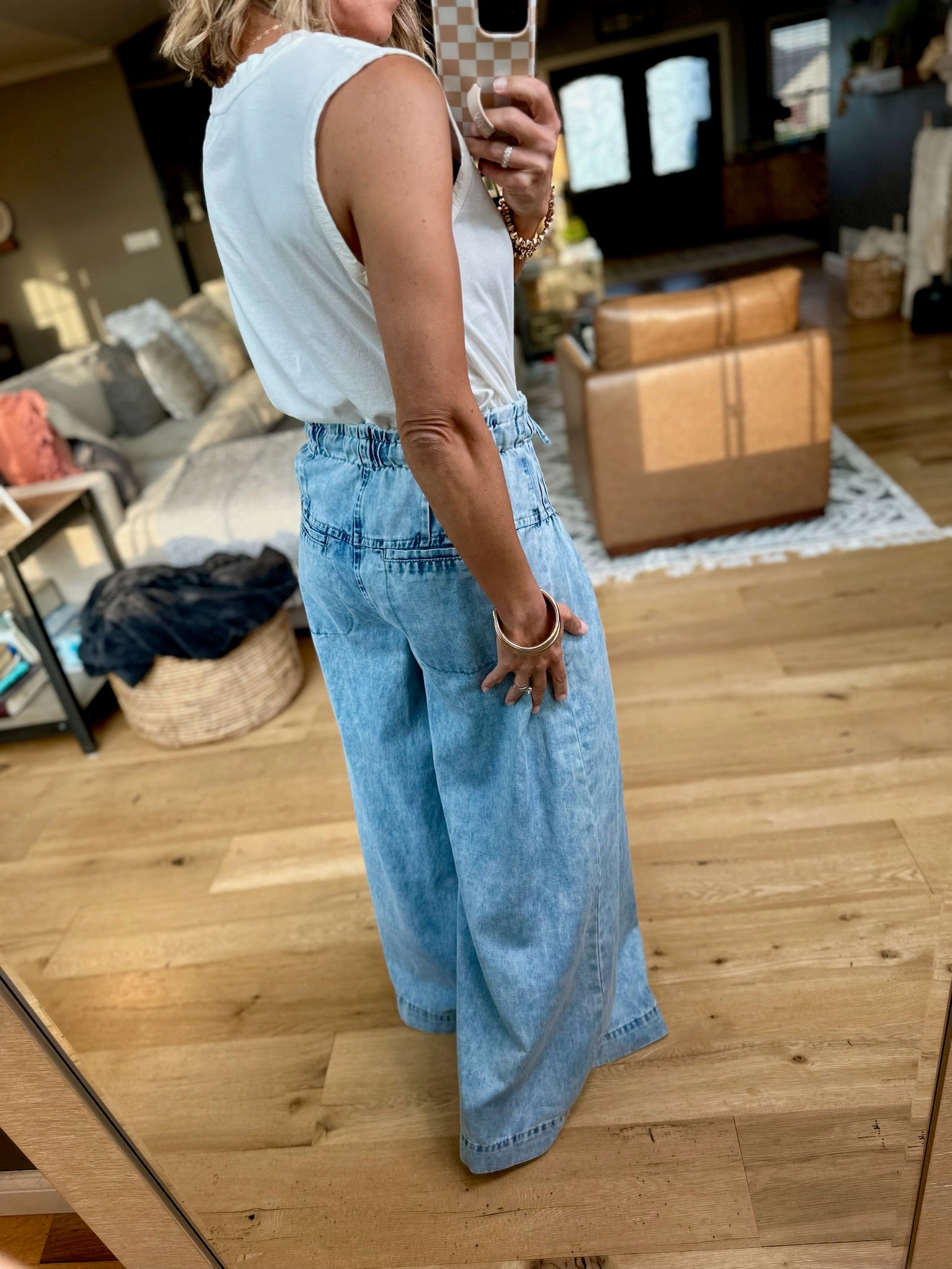 Stars & Stripes La Mer Tank - Sea Salt-Top-Z Supply-Anna Kaytes Boutique, Women's Fashion Boutique in Grinnell, Iowa