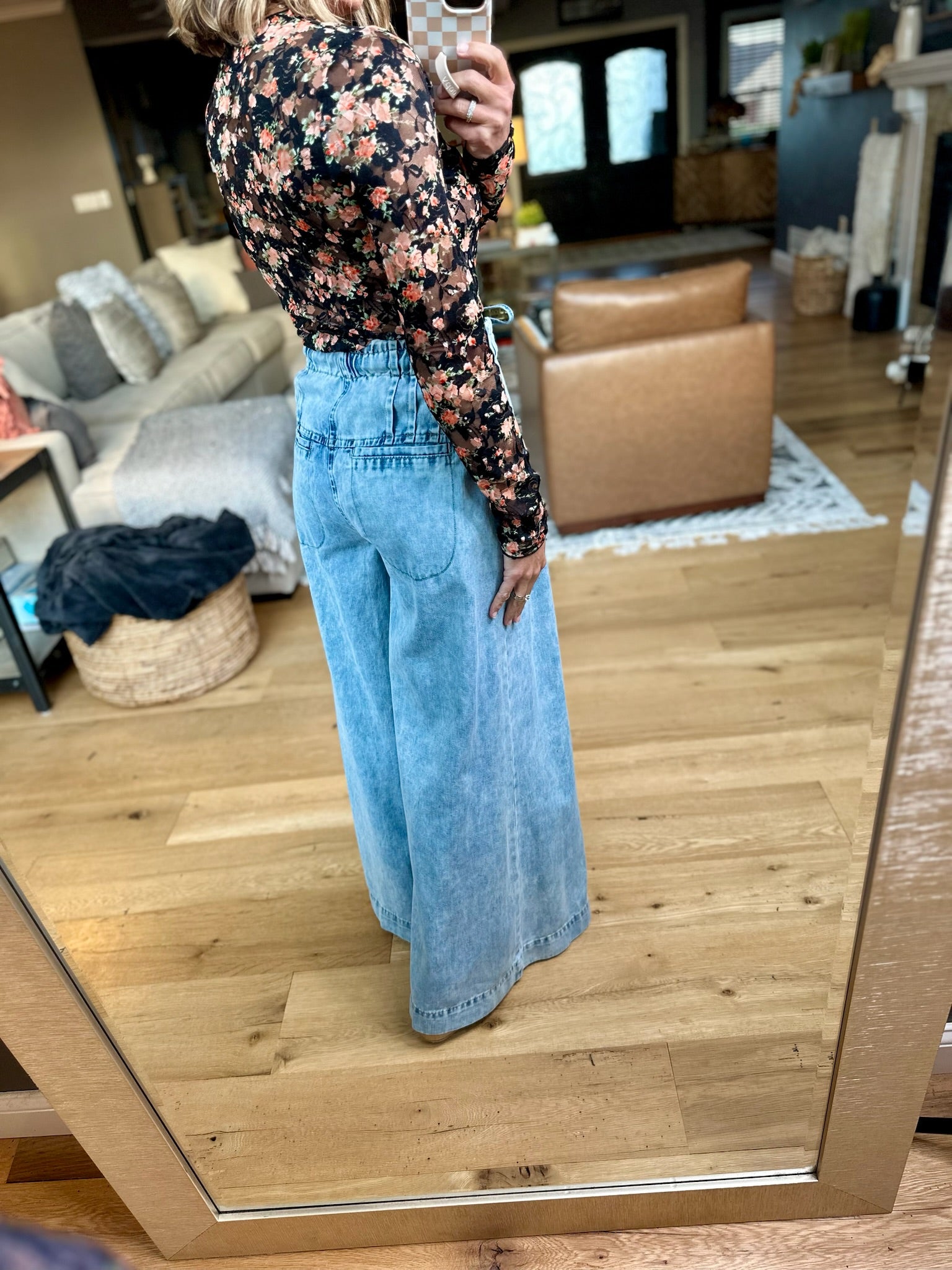 The Freya Mineral Washed Wide-Leg Pant-Eesome-Anna Kaytes Boutique, Women's Fashion Boutique in Grinnell, Iowa