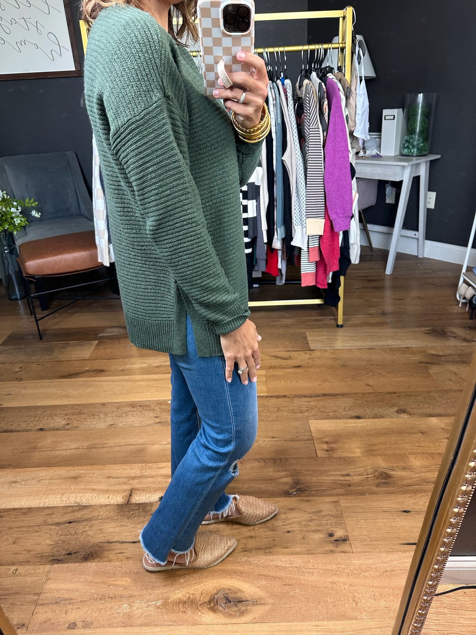 Right There With You Textured Crew Sweater - Multiple Options-Staccato-Anna Kaytes Boutique, Women's Fashion Boutique in Grinnell, Iowa