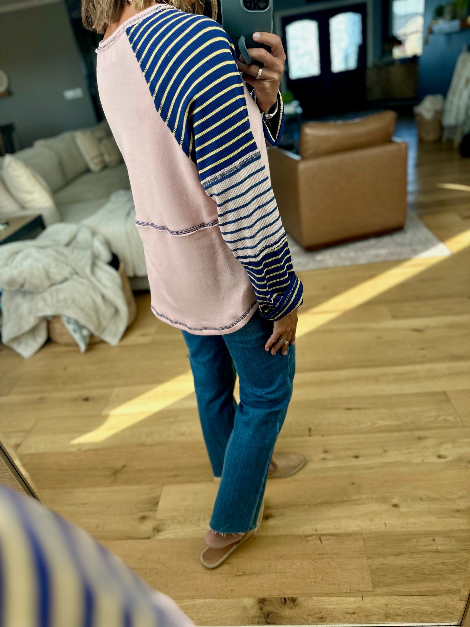 First Choice Striped Long Sleeve Top-Bucketlist-Anna Kaytes Boutique, Women's Fashion Boutique in Grinnell, Iowa