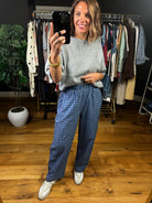 The Elaina Plaid Pocket Pants-Pants-Wishlist-Anna Kaytes Boutique, Women's Fashion Boutique in Grinnell, Iowa