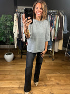 Downtown Beginnings Short Sleeve Knit Top-Sweaters-Staccato-Anna Kaytes Boutique, Women's Fashion Boutique in Grinnell, Iowa