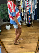 My Hero Striped Terry-Knit Top-Short Sleeves-Wishlist-Anna Kaytes Boutique, Women's Fashion Boutique in Grinnell, Iowa