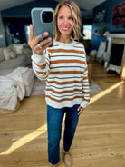 The Next Level Striped Sweater-Anna Kaytes Boutique-Anna Kaytes Boutique, Women's Fashion Boutique in Grinnell, Iowa