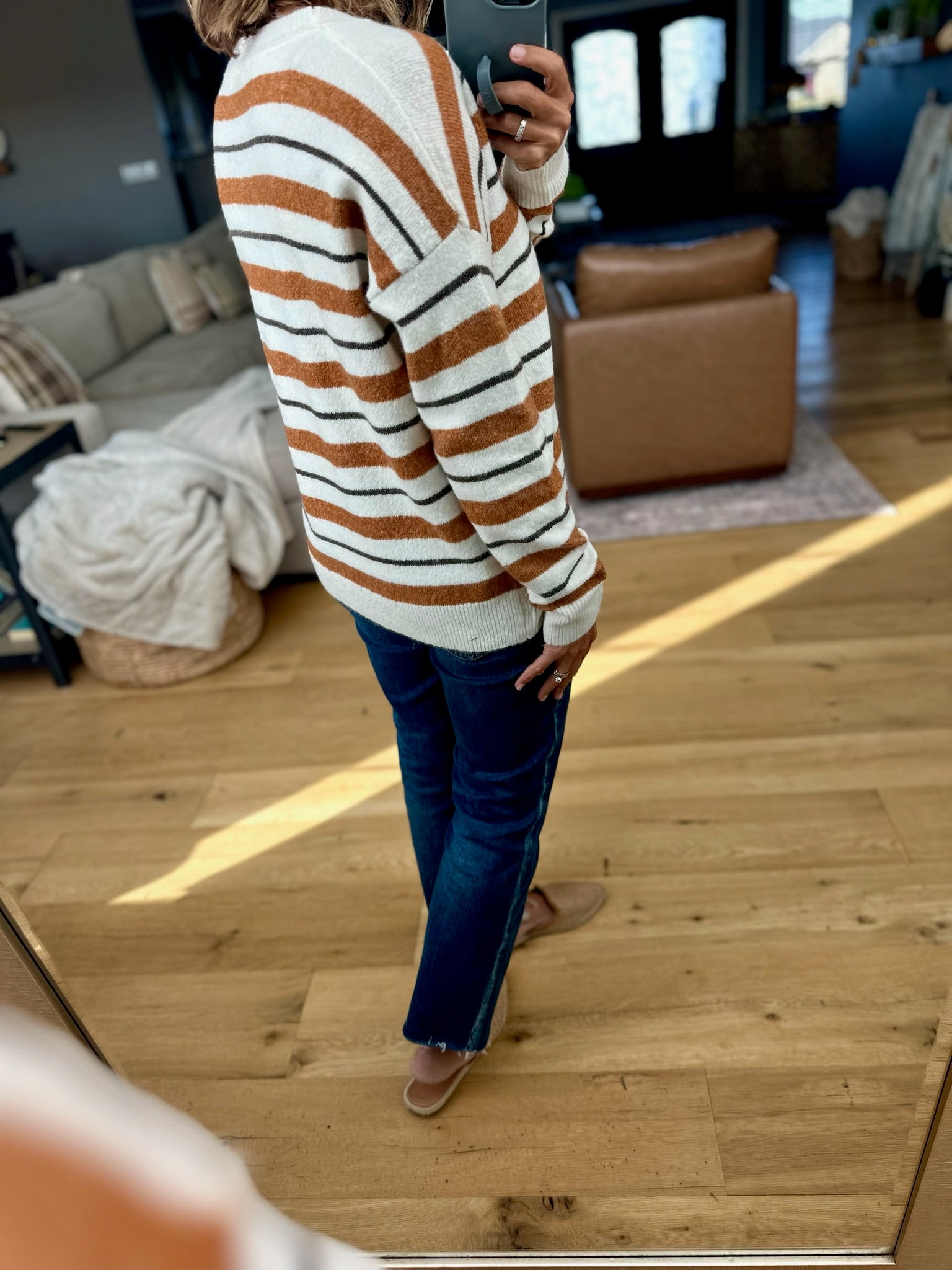 The Next Level Striped Sweater-sweater-Anna Kaytes Boutique-Anna Kaytes Boutique, Women's Fashion Boutique in Grinnell, Iowa