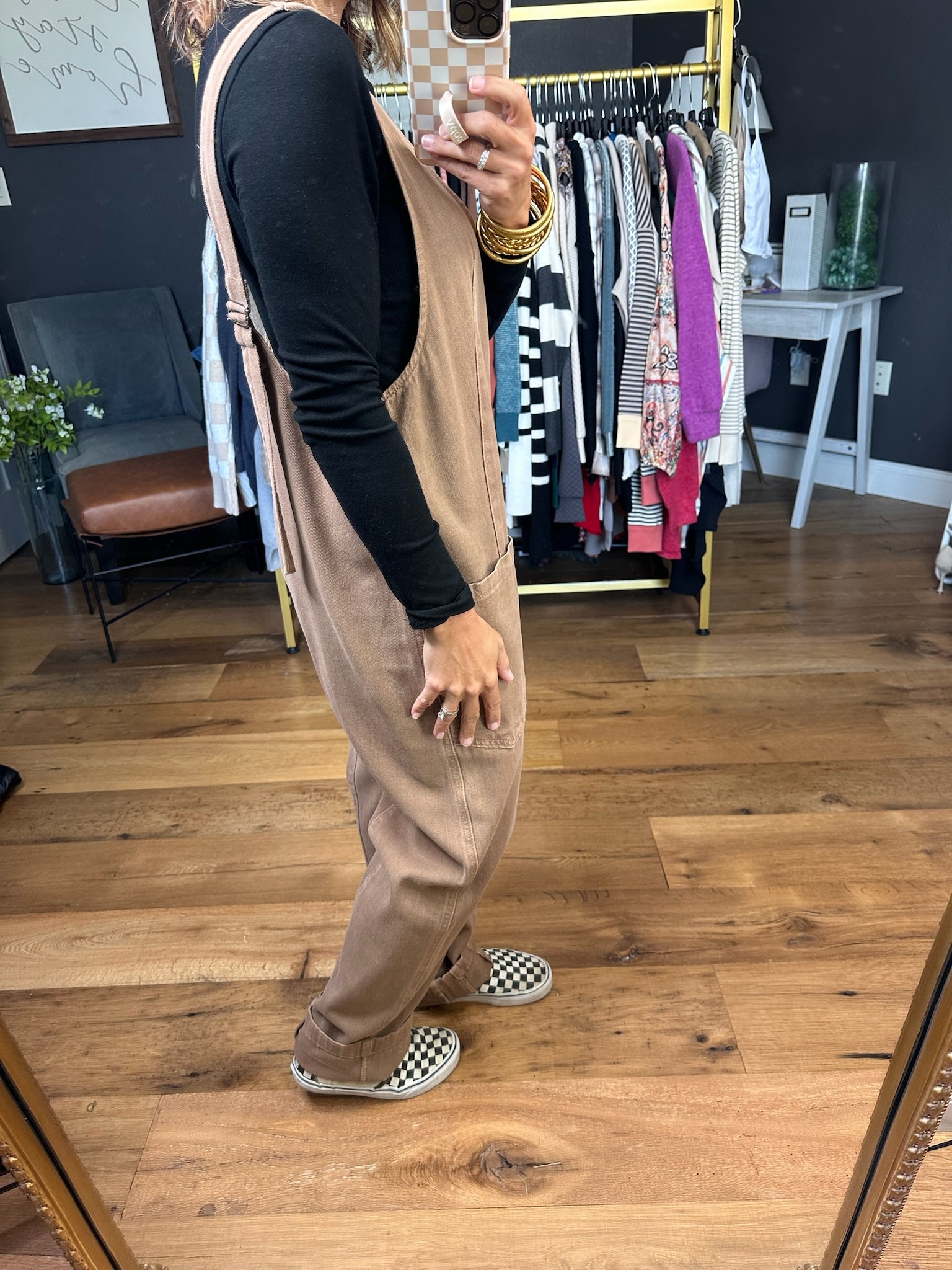 The Nina Pocket Jumpsuit - Mocha-Wishlist-Anna Kaytes Boutique, Women's Fashion Boutique in Grinnell, Iowa