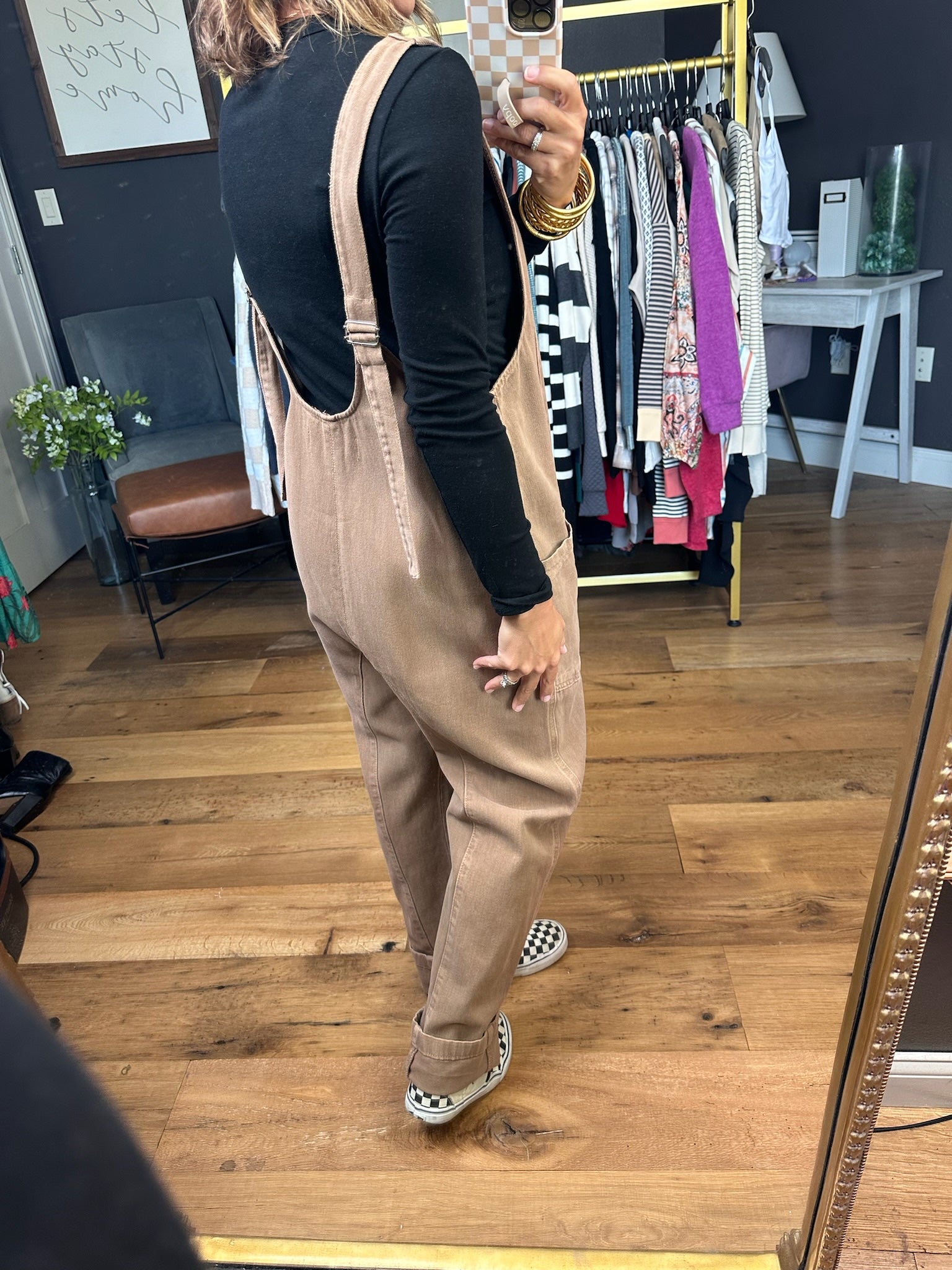 The Nina Pocket Jumpsuit - Mocha-Wishlist-Anna Kaytes Boutique, Women's Fashion Boutique in Grinnell, Iowa