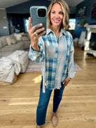 Casual Day Raw-Hem Boyfriend Flannel-Aemi & Co-Anna Kaytes Boutique, Women's Fashion Boutique in Grinnell, Iowa