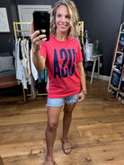 USA Graphic Tee - Red-Graphic Tees-Mugsby-Anna Kaytes Boutique, Women's Fashion Boutique in Grinnell, Iowa