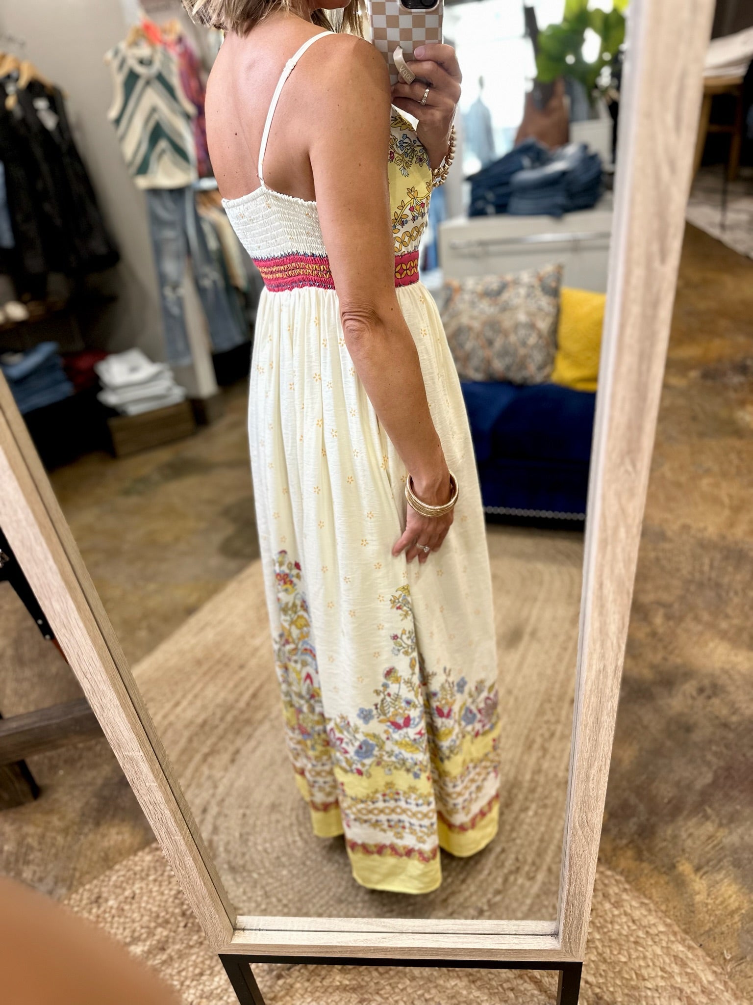Find Your Path Pocket Maxi Dress - Yellow Multi-Skies Are Blue-Anna Kaytes Boutique, Women's Fashion Boutique in Grinnell, Iowa