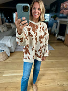 Spotted By You Printed Sweater-By Together-Anna Kaytes Boutique, Women's Fashion Boutique in Grinnell, Iowa