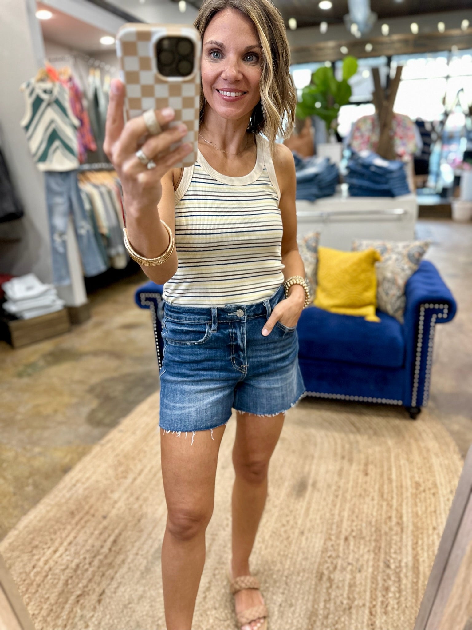 The Right Path Striped Tank - Multiple Options-Be Cool-Anna Kaytes Boutique, Women's Fashion Boutique in Grinnell, Iowa