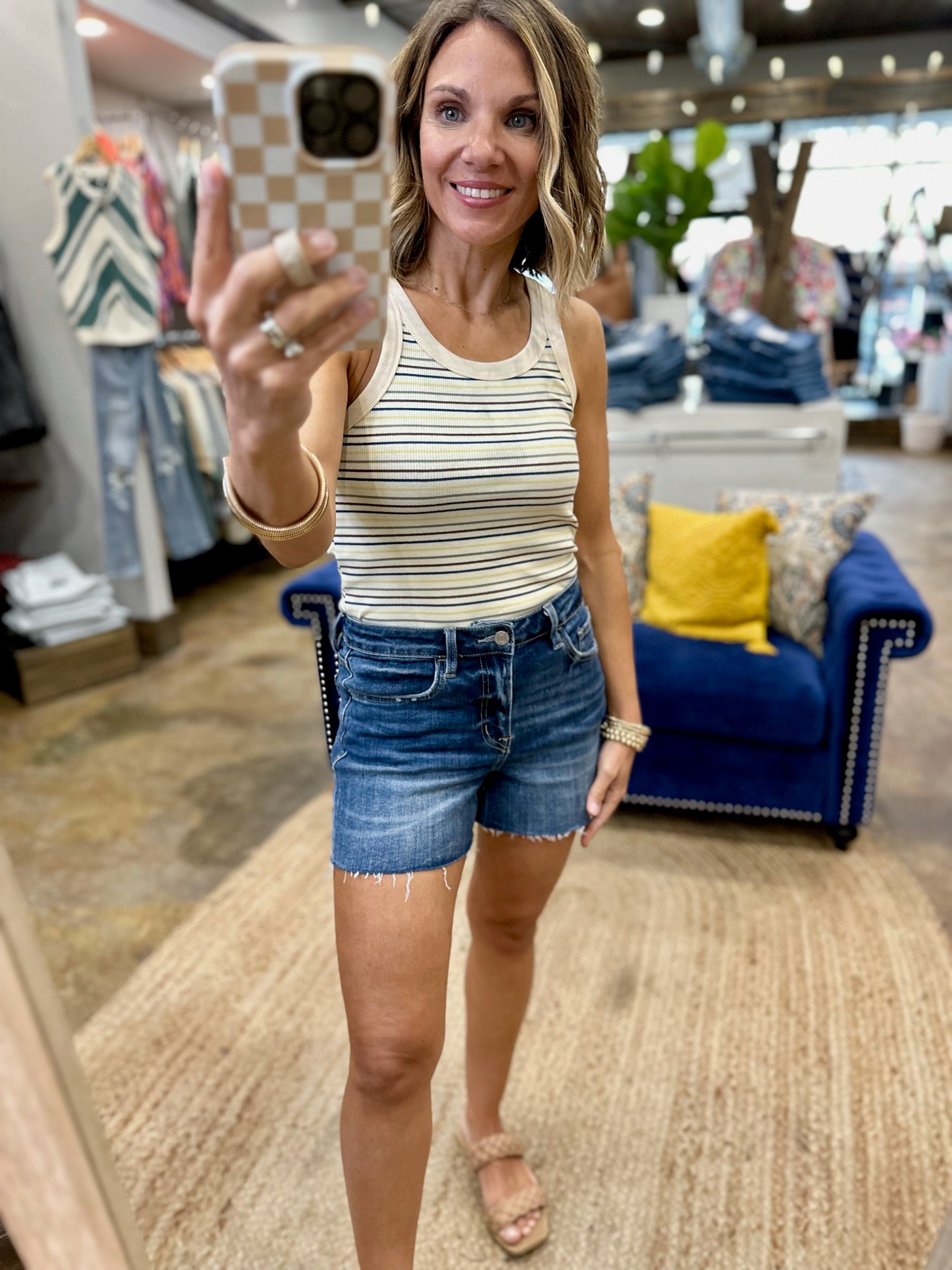 The Right Path Striped Tank - Multiple Options-Be Cool-Anna Kaytes Boutique, Women's Fashion Boutique in Grinnell, Iowa