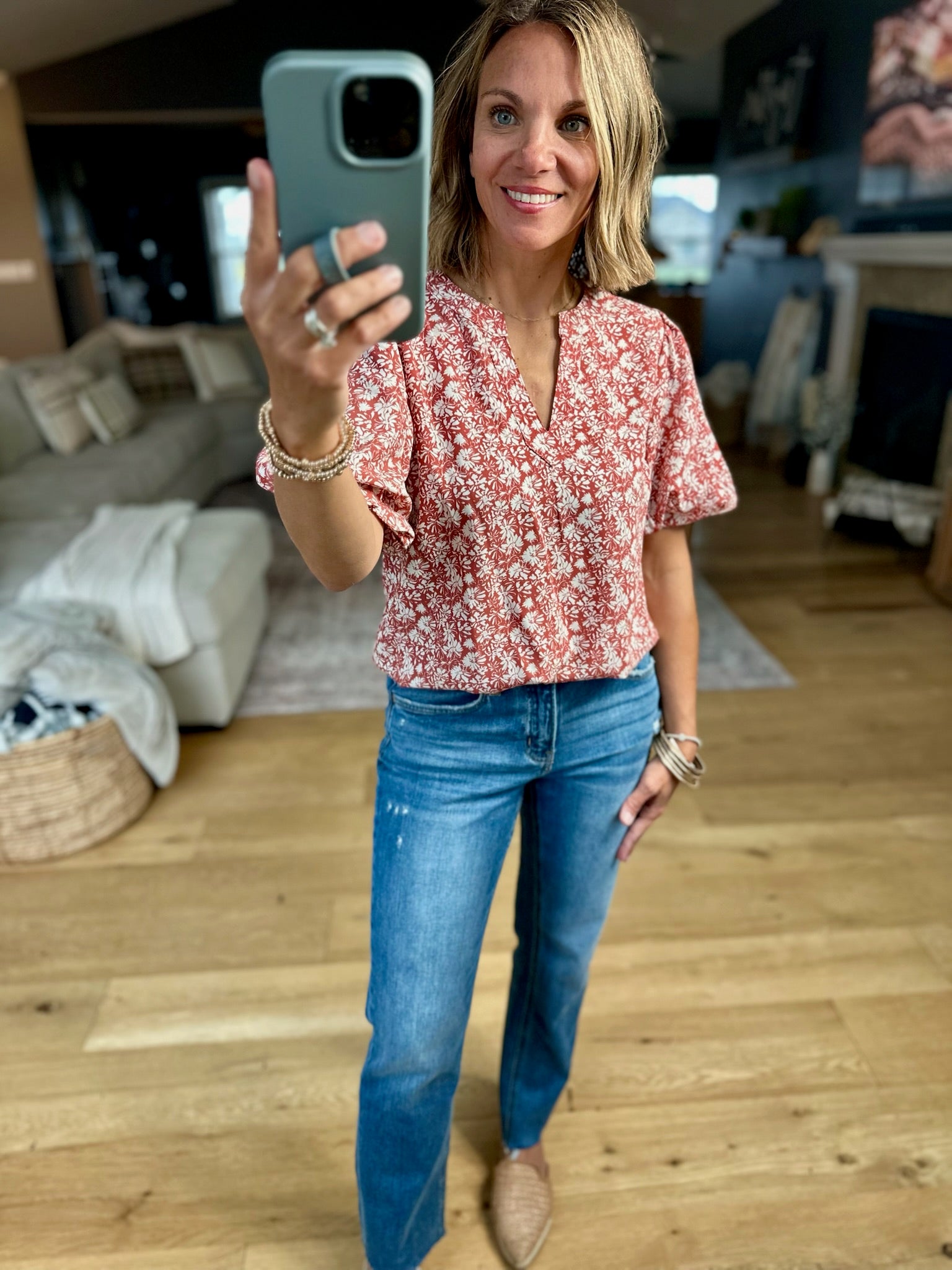 Warmth Of Wildflowers Floral Top-Anniewear-Anna Kaytes Boutique, Women's Fashion Boutique in Grinnell, Iowa