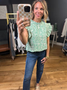 Something Just Like This Flutter Sleeve Top - Green-Jodifl-Anna Kaytes Boutique, Women's Fashion Boutique in Grinnell, Iowa