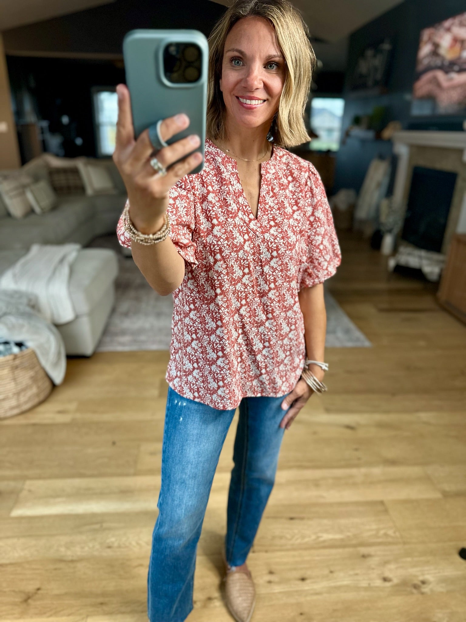 Warmth Of Wildflowers Floral Top-Anniewear-Anna Kaytes Boutique, Women's Fashion Boutique in Grinnell, Iowa