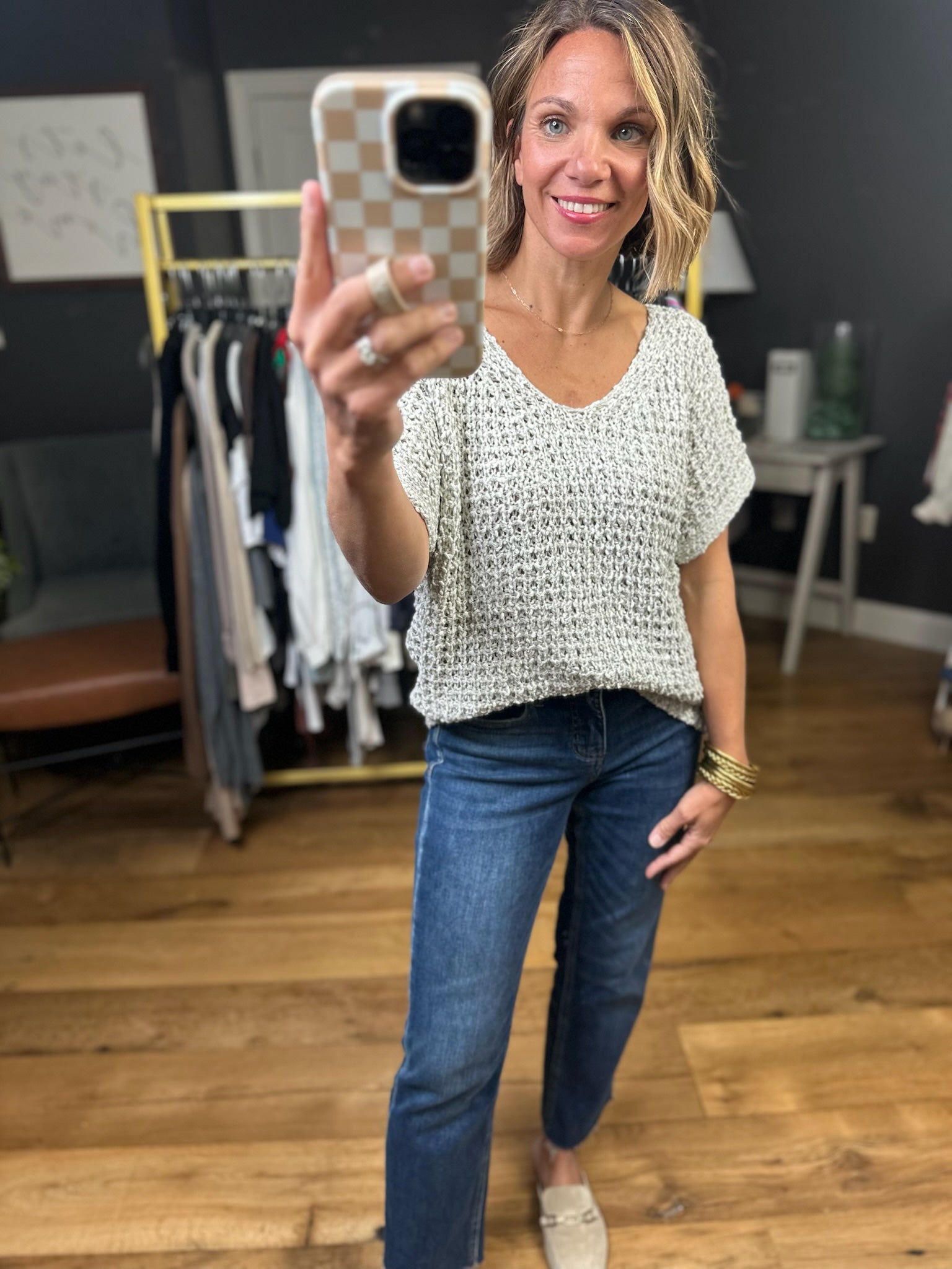 Waiting For You Knit Top - Sand-Eesome-Anna Kaytes Boutique, Women's Fashion Boutique in Grinnell, Iowa