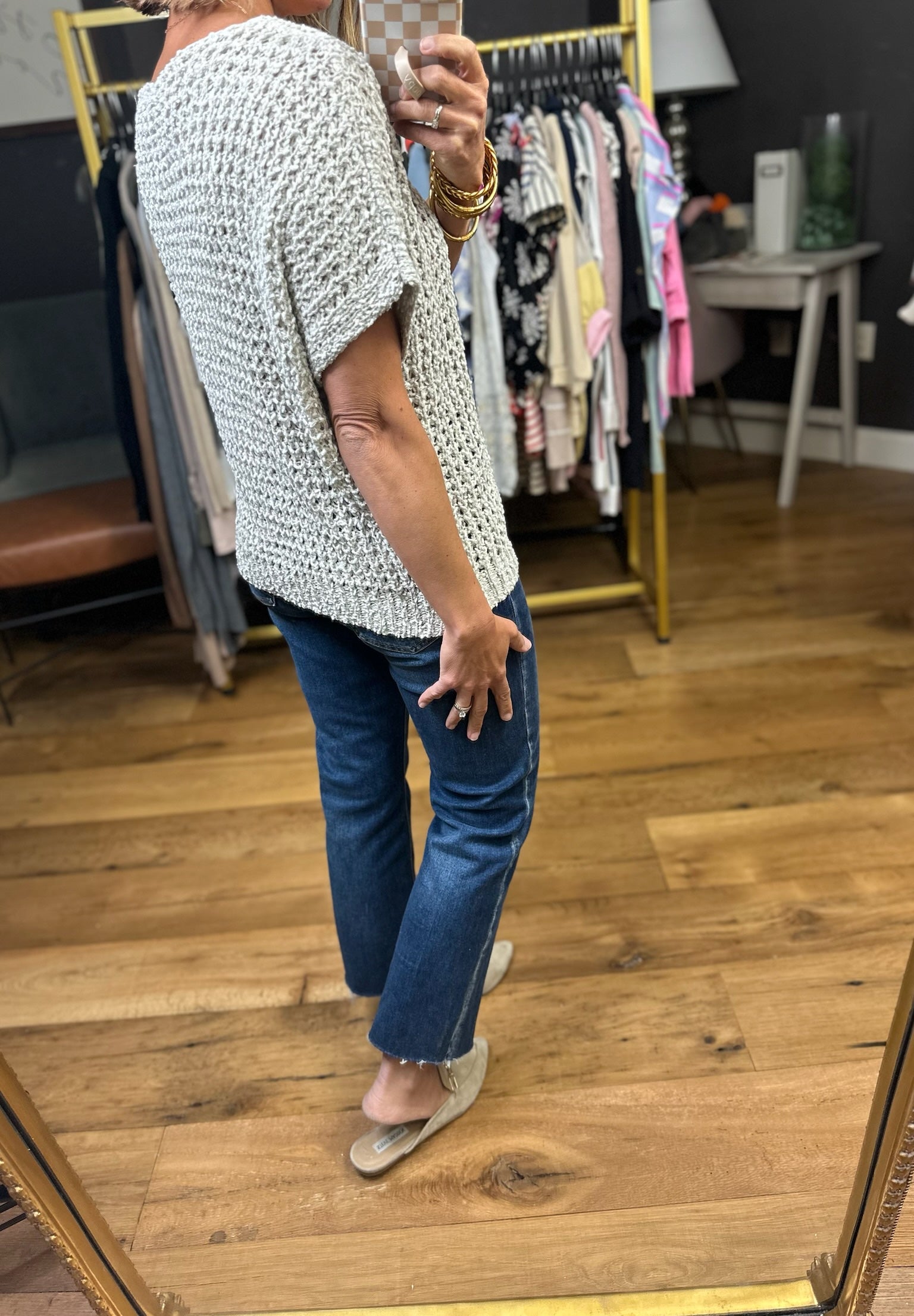 Waiting For You Knit Top - Sand-Eesome-Anna Kaytes Boutique, Women's Fashion Boutique in Grinnell, Iowa