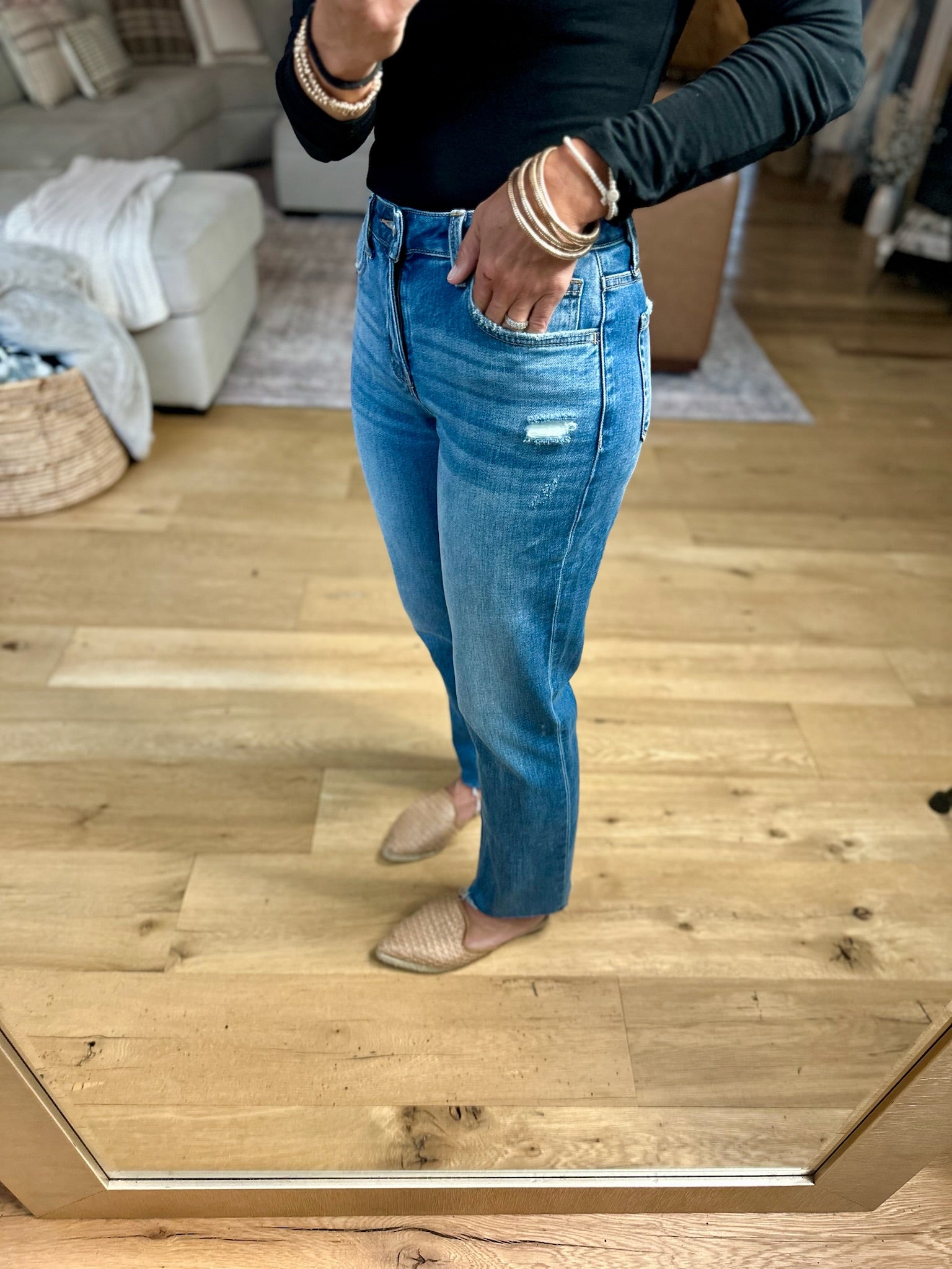 The Emily Mid-Rise Ankle Straight Denim-Vervet-Anna Kaytes Boutique, Women's Fashion Boutique in Grinnell, Iowa