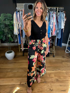 Favorite Place Floral Pants-Pants-Umgee-Anna Kaytes Boutique, Women's Fashion Boutique in Grinnell, Iowa