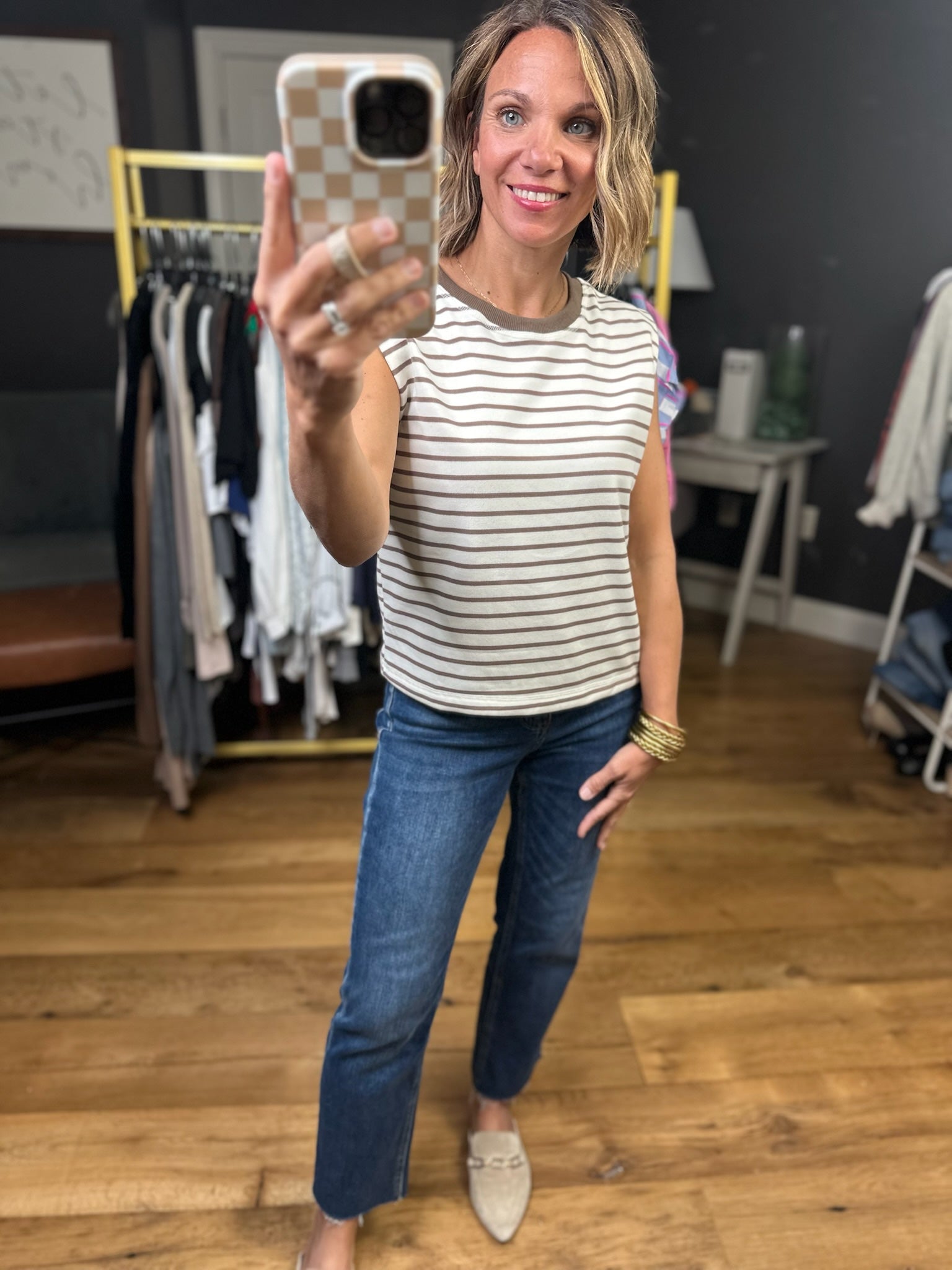 Searching Everywhere Striped Top - Coco-Eesome-Anna Kaytes Boutique, Women's Fashion Boutique in Grinnell, Iowa