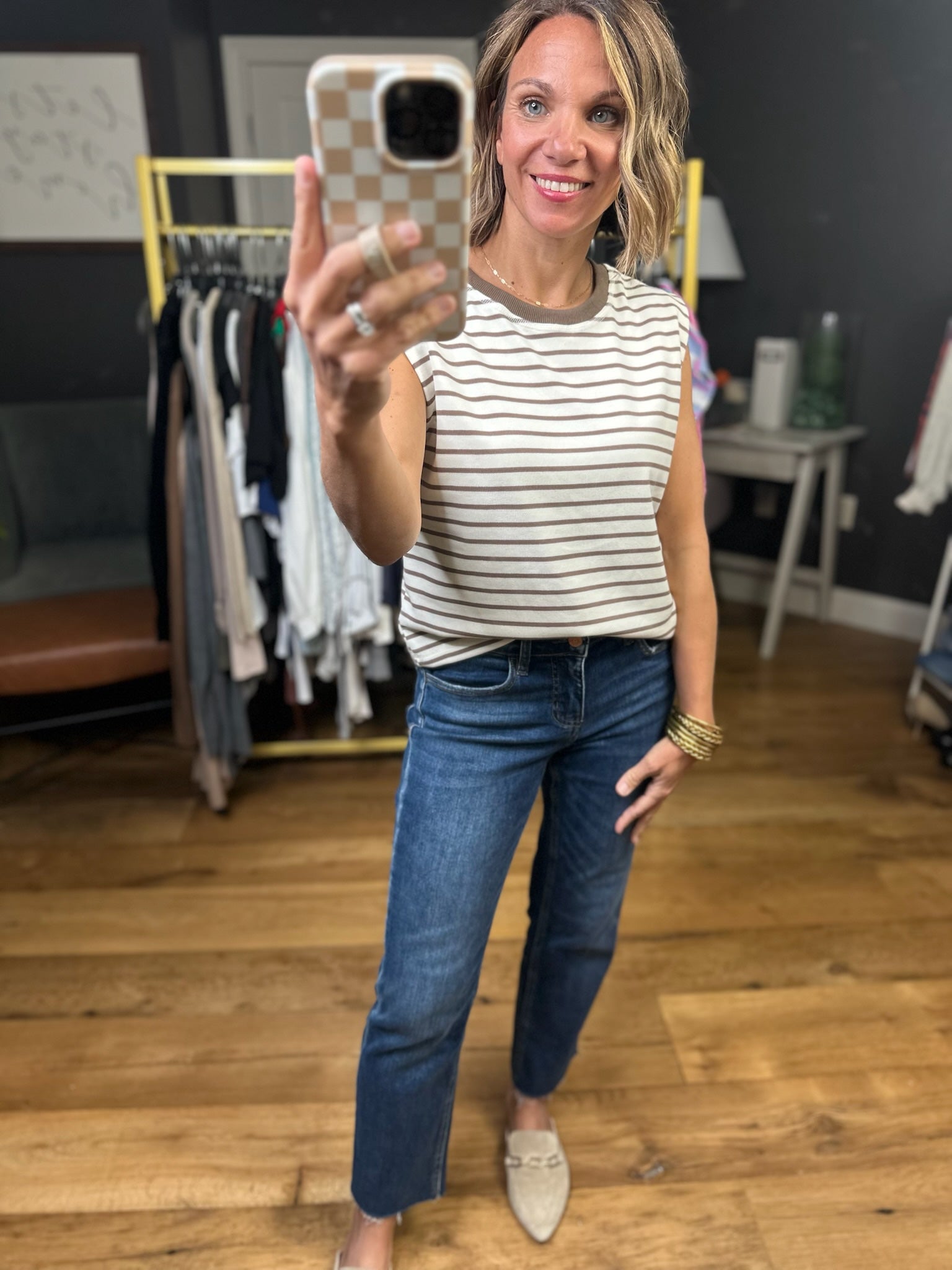 Searching Everywhere Striped Top - Coco-Eesome-Anna Kaytes Boutique, Women's Fashion Boutique in Grinnell, Iowa