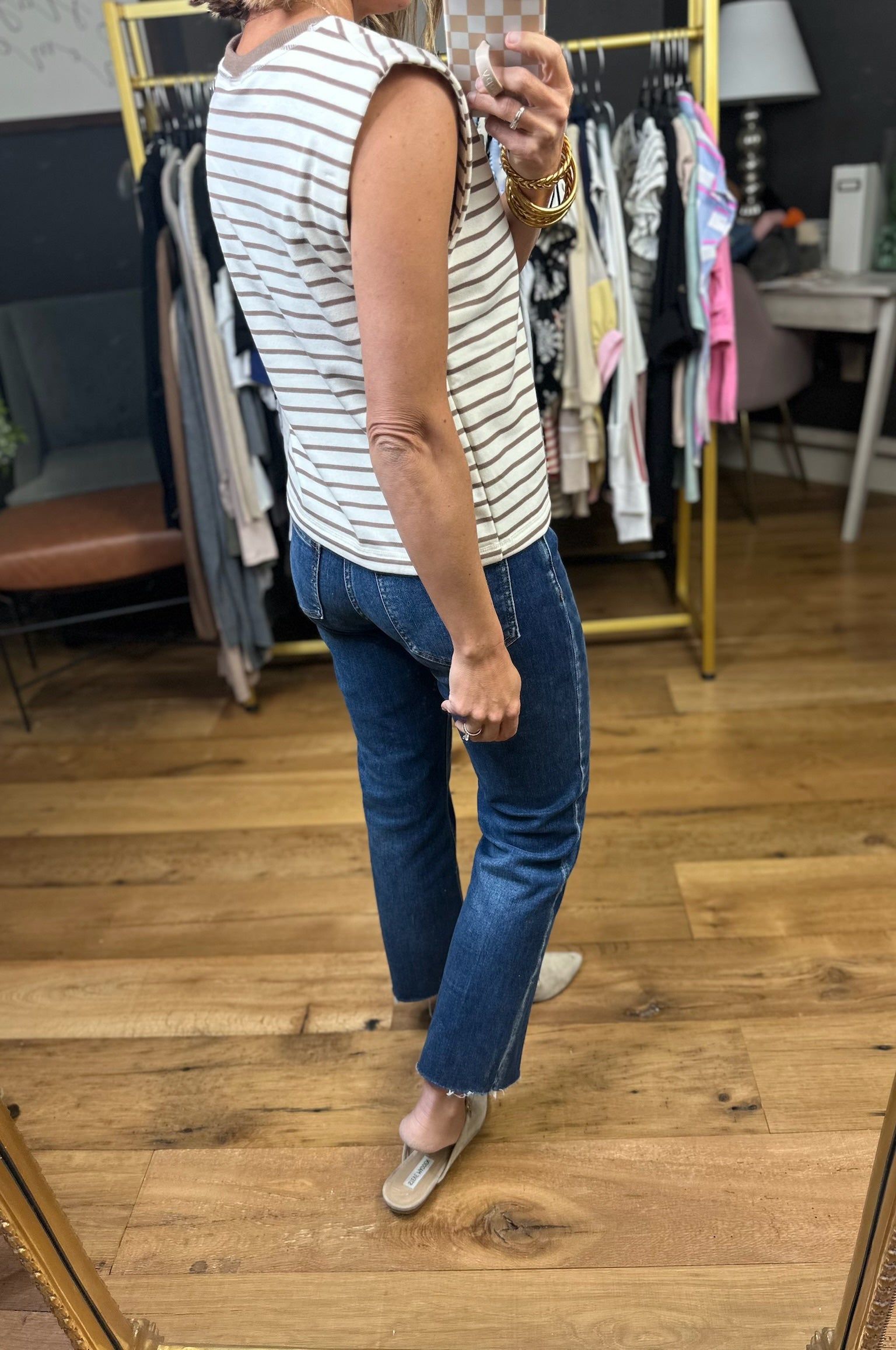 Searching Everywhere Striped Top - Coco-Eesome-Anna Kaytes Boutique, Women's Fashion Boutique in Grinnell, Iowa