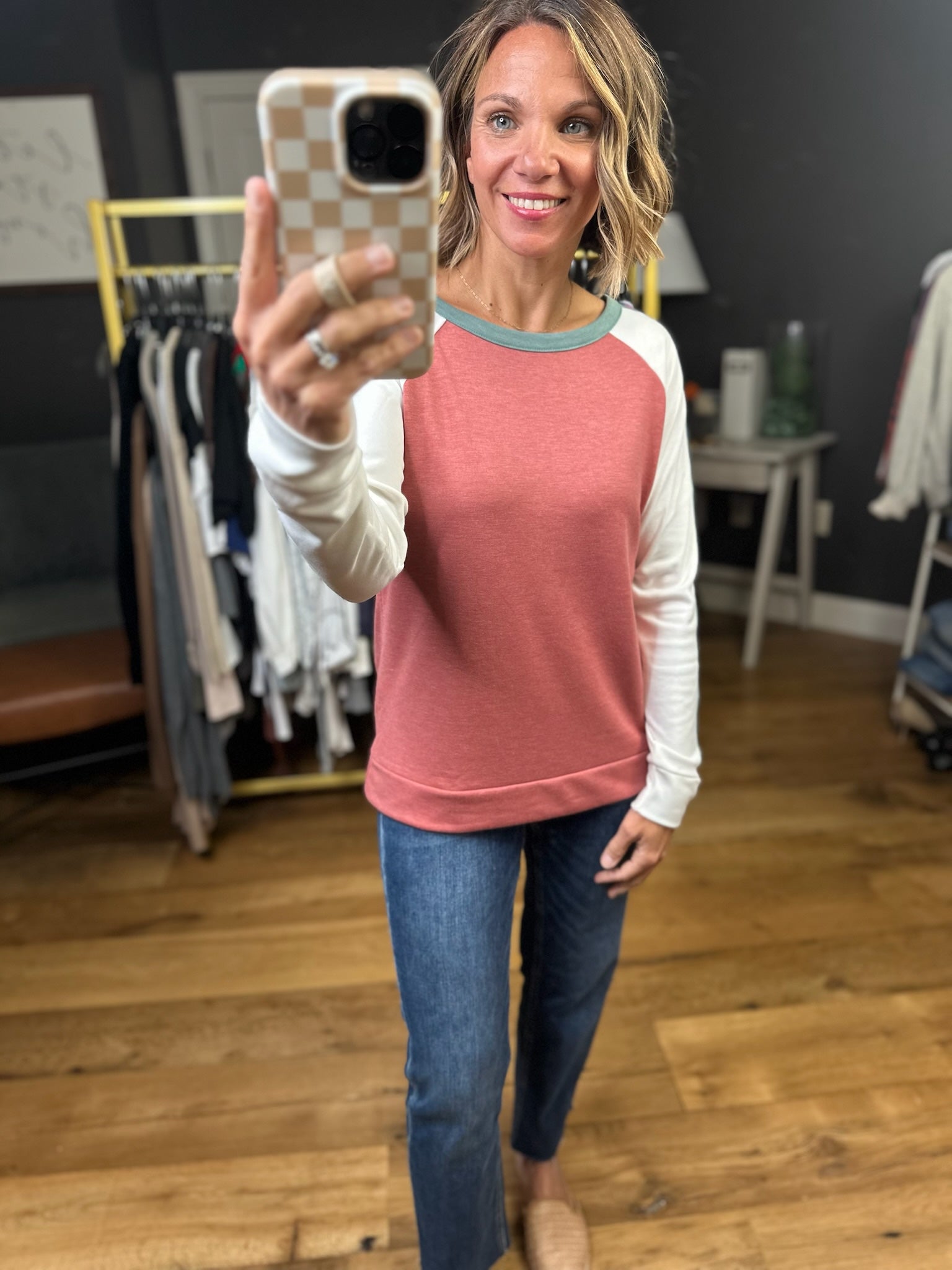Sure Thing Color Block Long Sleeve Top - Multiple Options-Staccato-Anna Kaytes Boutique, Women's Fashion Boutique in Grinnell, Iowa