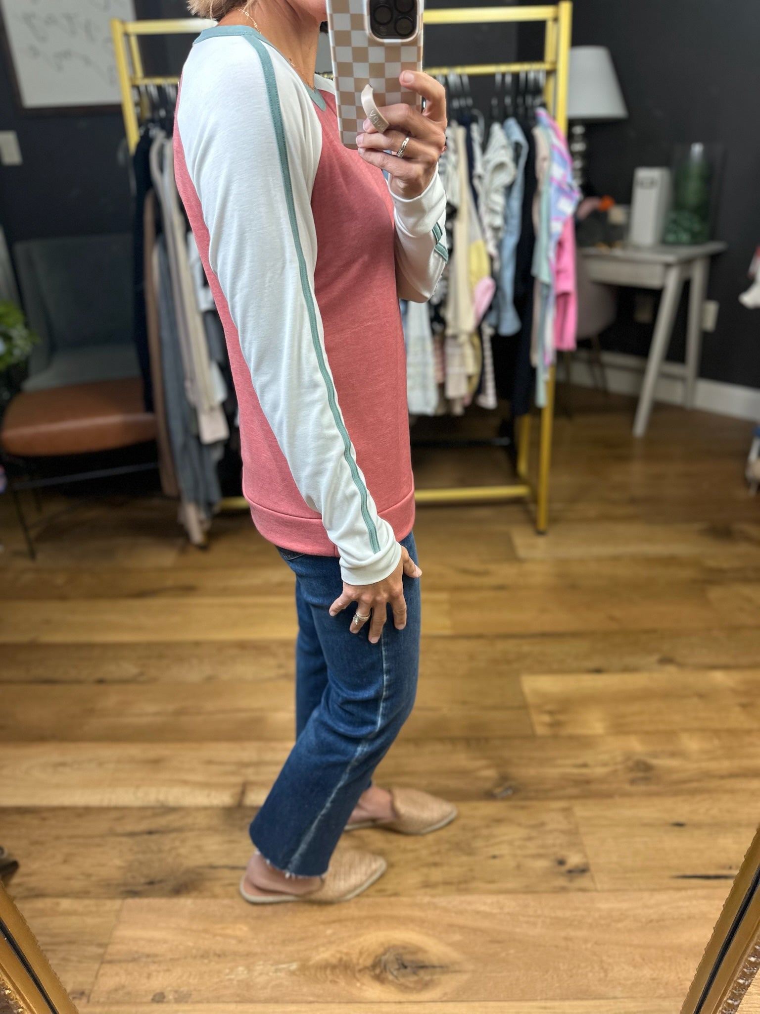 Sure Thing Color Block Long Sleeve Top - Multiple Options-Staccato-Anna Kaytes Boutique, Women's Fashion Boutique in Grinnell, Iowa