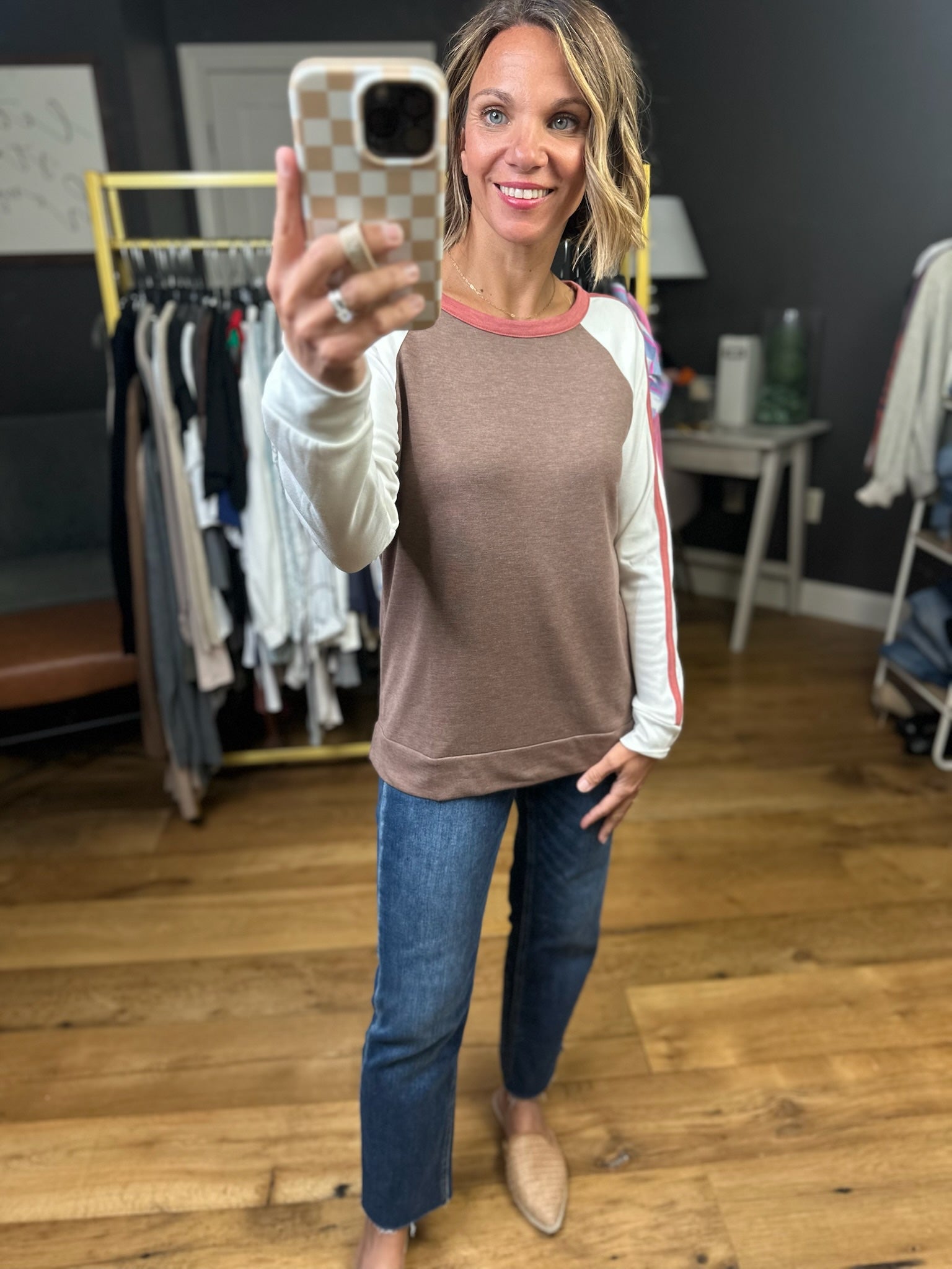 Sure Thing Color Block Long Sleeve Top - Multiple Options-Staccato-Anna Kaytes Boutique, Women's Fashion Boutique in Grinnell, Iowa