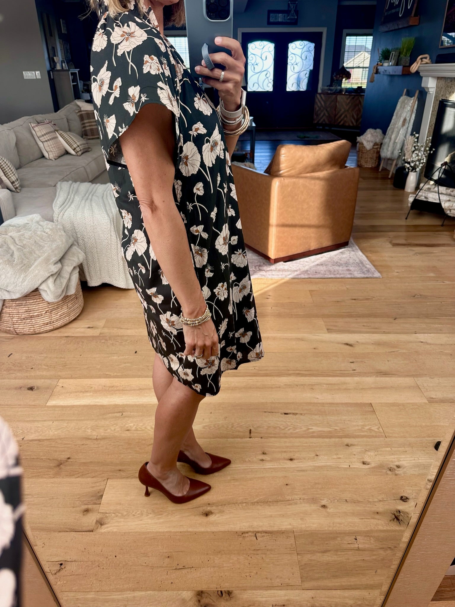 Looking To The Future Floral Dress-THML-Anna Kaytes Boutique, Women's Fashion Boutique in Grinnell, Iowa