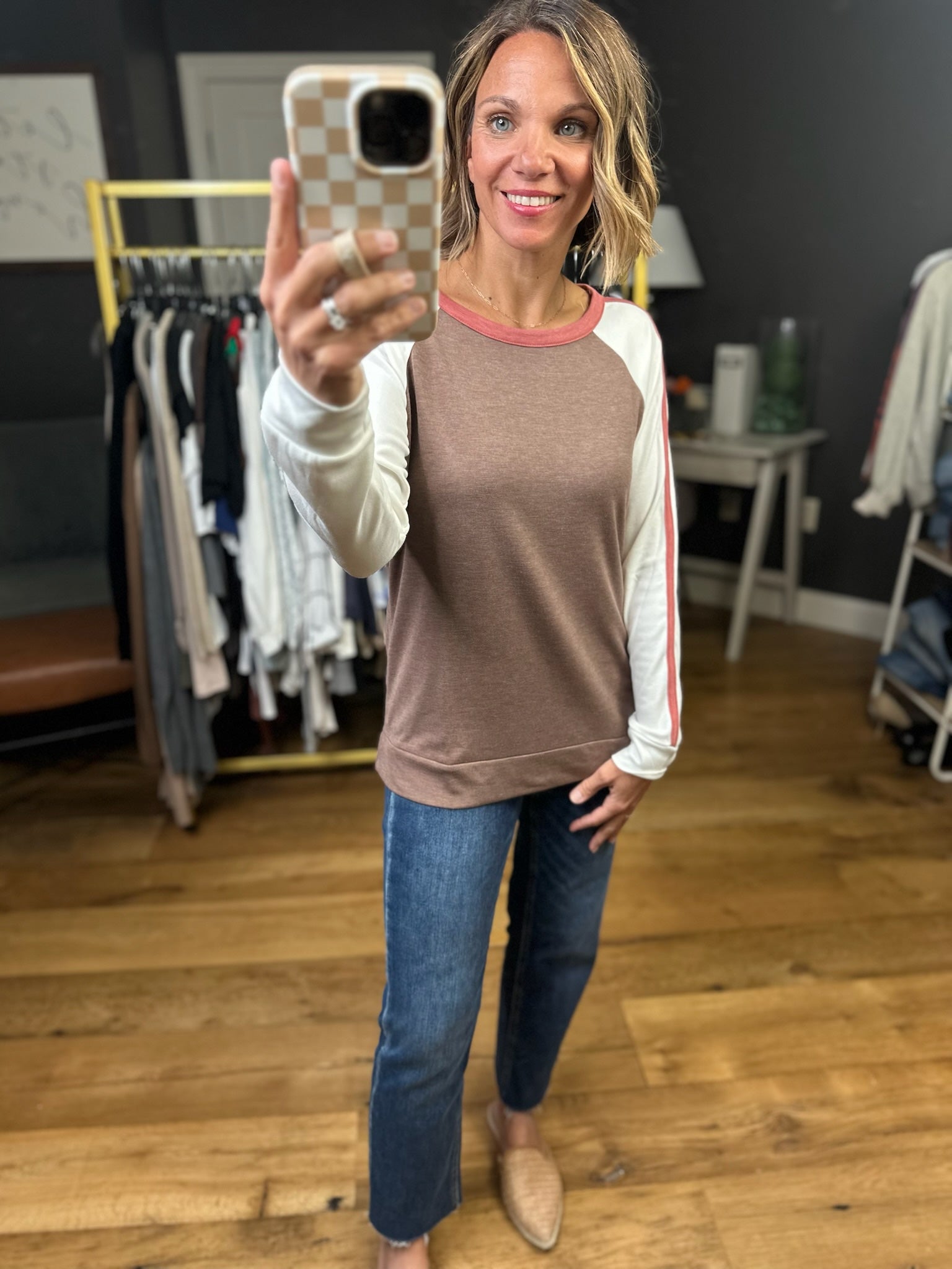 Sure Thing Color Block Long Sleeve Top - Multiple Options-Staccato-Anna Kaytes Boutique, Women's Fashion Boutique in Grinnell, Iowa