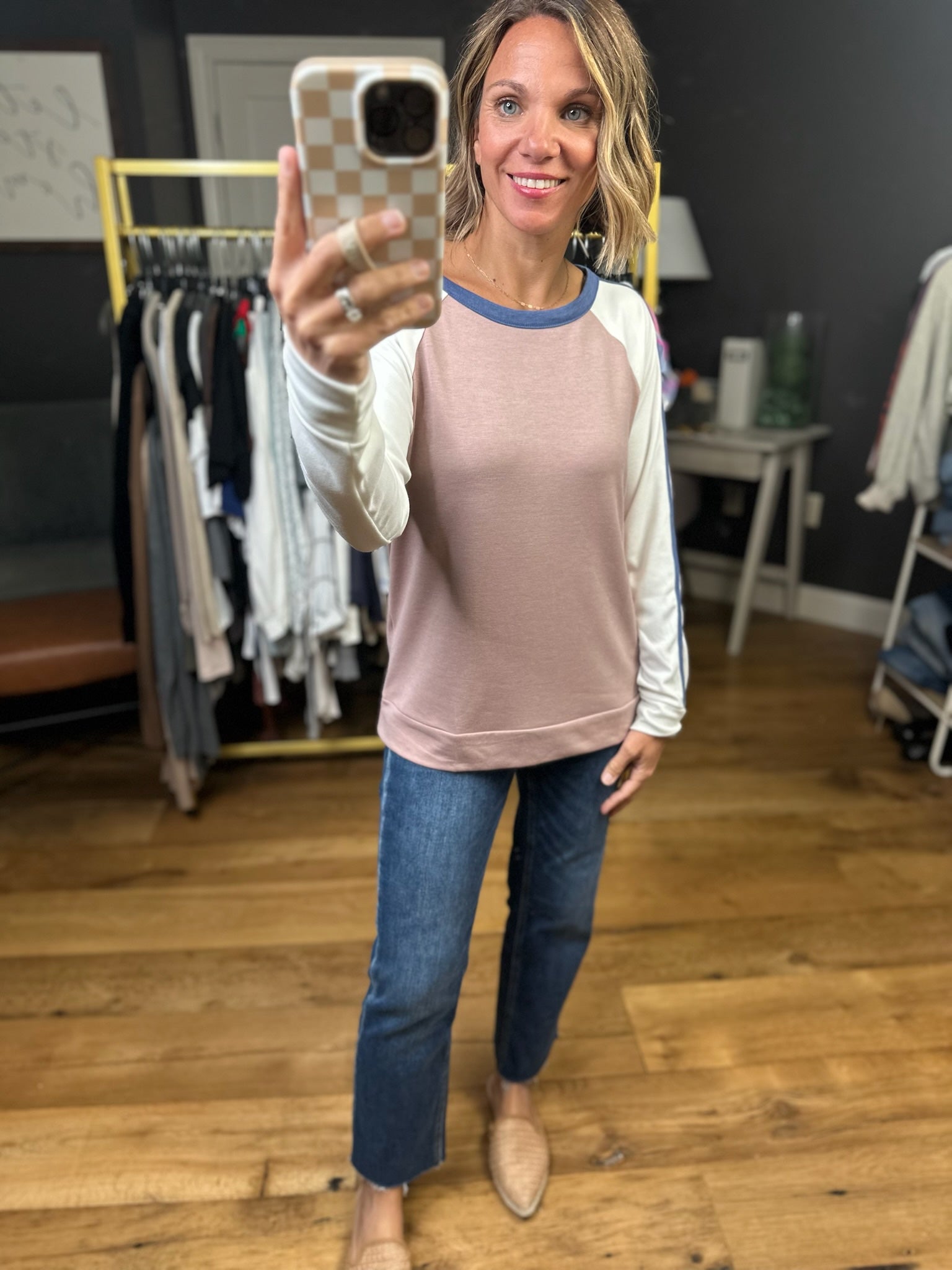 Sure Thing Color Block Long Sleeve Top - Multiple Options-Staccato-Anna Kaytes Boutique, Women's Fashion Boutique in Grinnell, Iowa