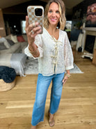 Ties Of My Heart Tie-Detail Blouse - Natural-Jodifl-Anna Kaytes Boutique, Women's Fashion Boutique in Grinnell, Iowa
