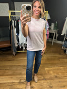 The Right Questions Striped Cap-Sleeve Top - Multiple Options-Staccato-Anna Kaytes Boutique, Women's Fashion Boutique in Grinnell, Iowa