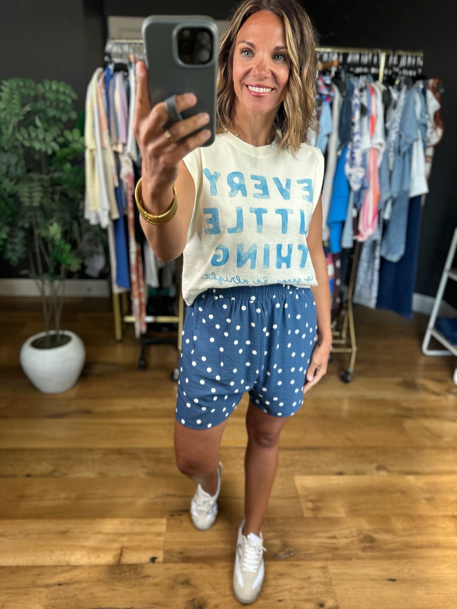 The Dani Polka-Dot Pocket Short-Shorts-Anna Kaytes Boutique-Anna Kaytes Boutique, Women's Fashion Boutique in Grinnell, Iowa